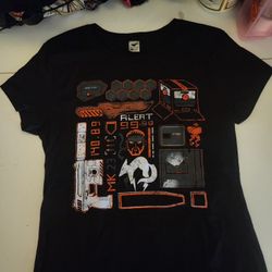 Teefury Metal Gear Solid Women's XL Fitted Shirt
