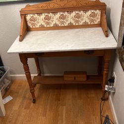 Antique Washstand Marble Top