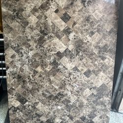 Luxury Stone Dining Table 70.5” x 42” – Very Heavy – Wood Base