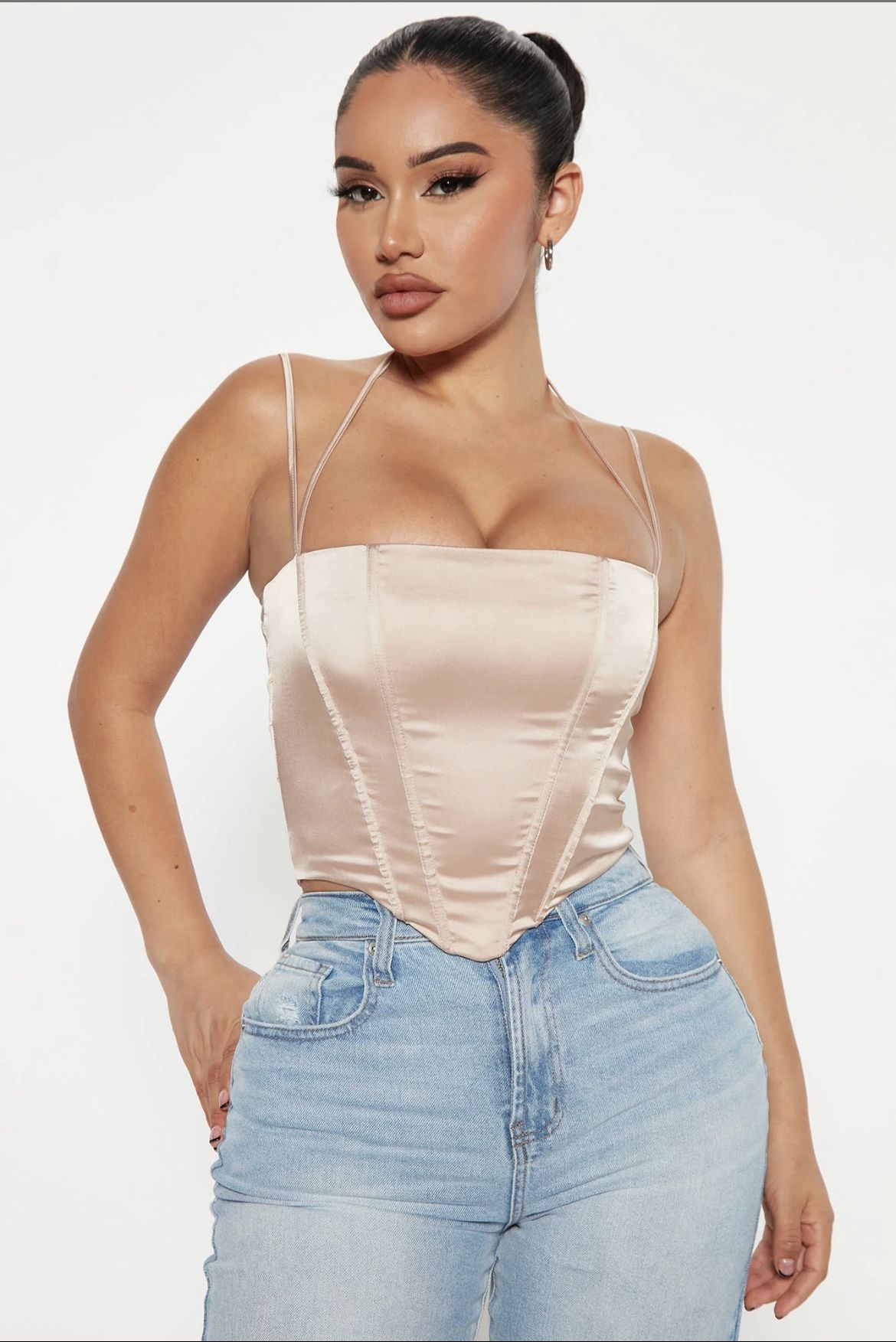 Satin Corset Top