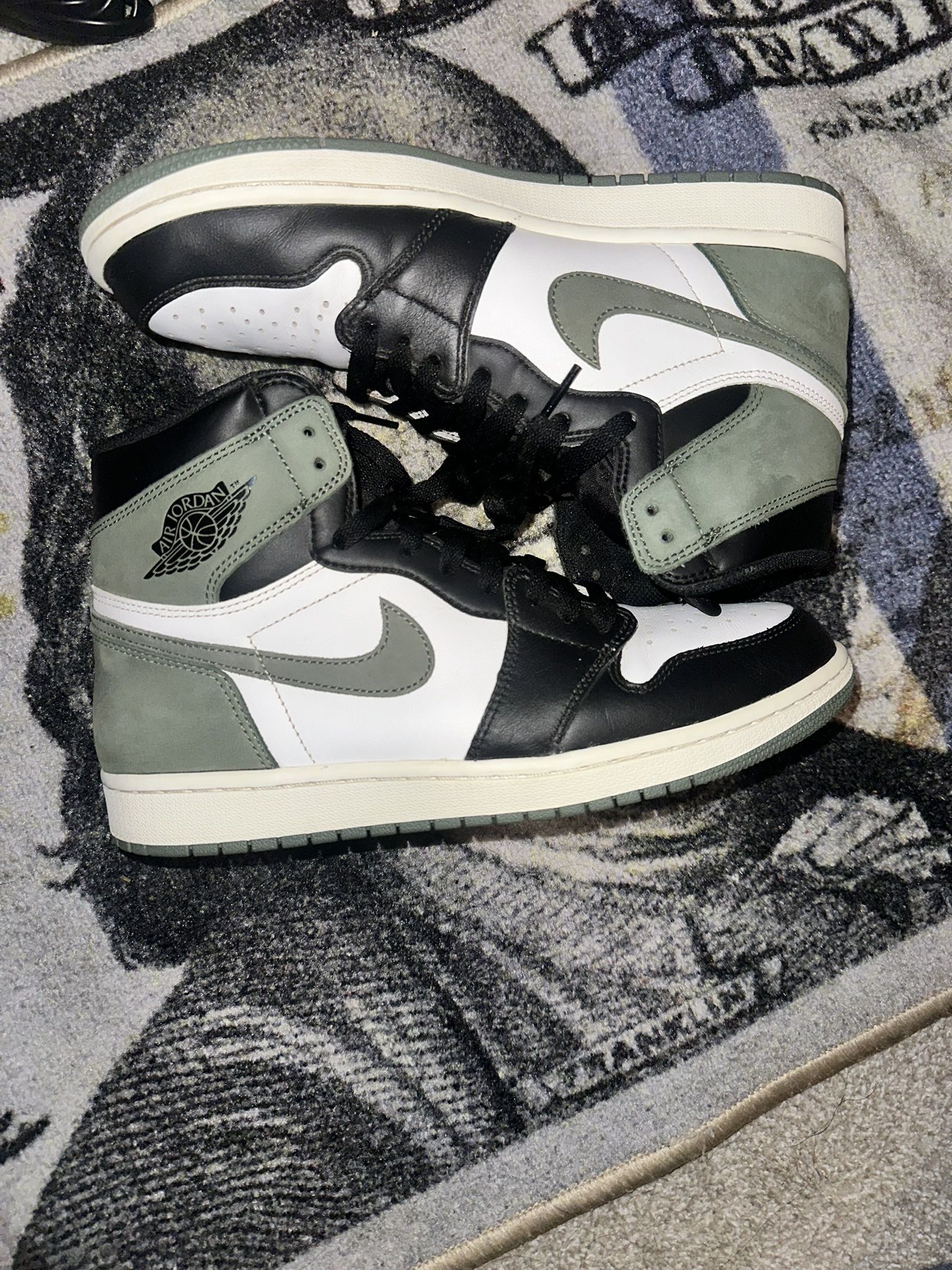 Jordan 1 Retro High Clay Green Size 10