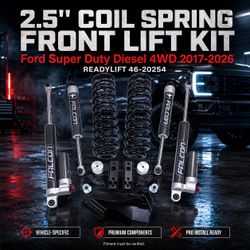 🔥 2.5" COIL SPRING FRONT LIFT KIT W/FALCON 2.1 MONOTUBE FRONTS AND TOW HAUL REAR SHOCKS - FORD SUPER DUTY DIESEL 4WD 2017-2026 🔥