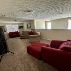 Living Room Couch w/ Love seat & Chair