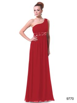NEW EVER PRETTY RED FORMAL DRESS WITH SEQUINS BRIDESMAIDS DRESS SIZES 10, 12 & 14