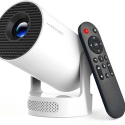 Magcubic Mini Projector with WiFi 6 and Bluetooth 5.4, Portable Projector 4K Support, 5W Soundbase Speaker, Auto Vertical Keystone 180°Rotatable Smart