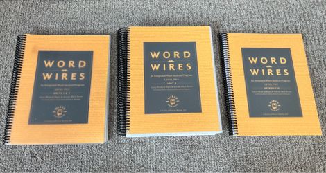 Wired for Reading, word wires level 2 units 1-3 with appendices