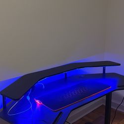 Desk With LED Lights 