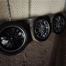 22 inch Rims with NEW TIRES Chevy Silverado