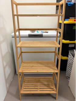 Bamboo Ladder Shelves