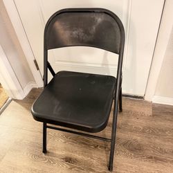 Black Folding Chair - Silla Plegable