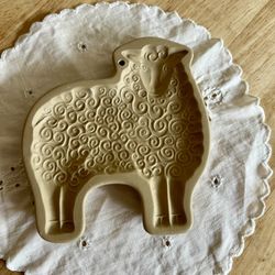 Vintage Brown Bag Cookie Art Sheep Cookie Mold