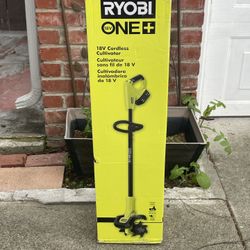 NEW RYOBI ONE+ Cultivator Kit - Battery And Charger - Save $80+