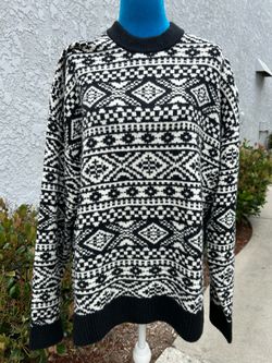Abercrombie & fitch fair isle knit sweater size X-Large