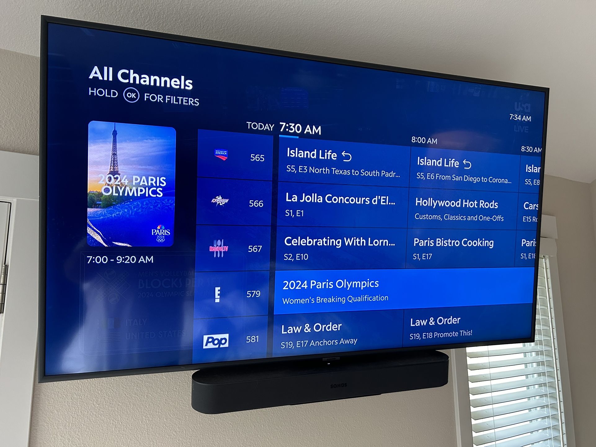 Samsung 55" TV with Sonos Sound Bar