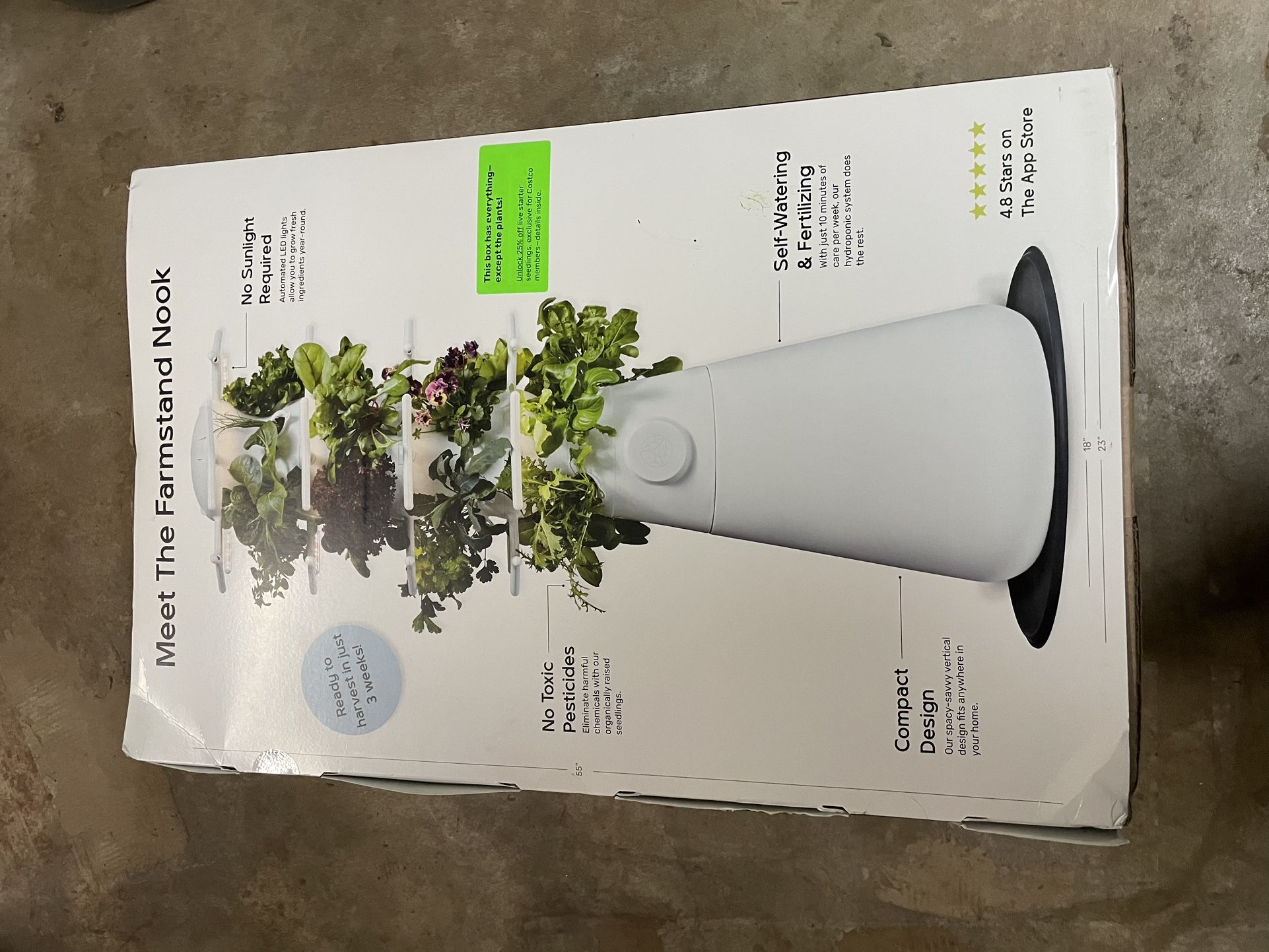 farmstand nook lettuce grow