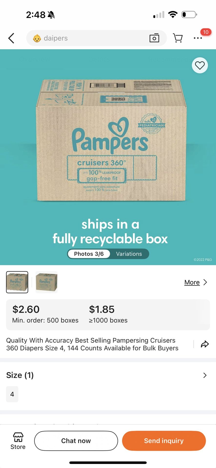 Pampers Size 4