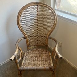 Vintage Wicker Arm Chair 