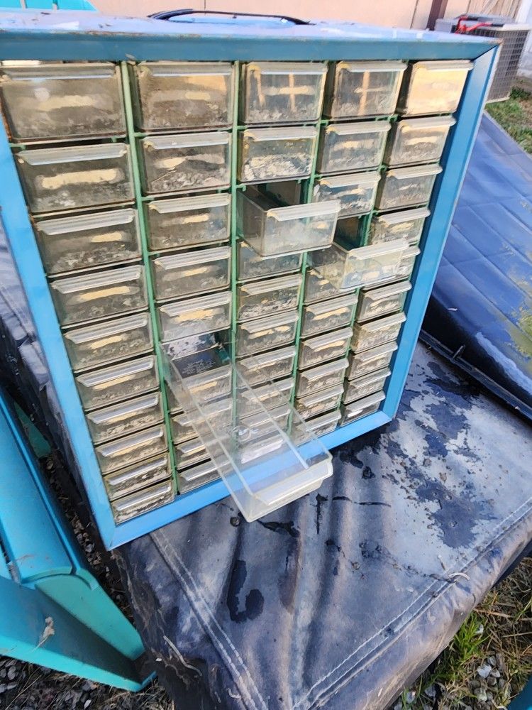 STOREHOUSE 50 Bin Organizer with Full Length Drawer for Sale in