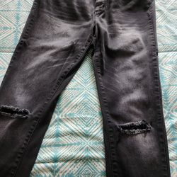 Jeans Black  By ANNA ..HAS HOLES ON KNEES