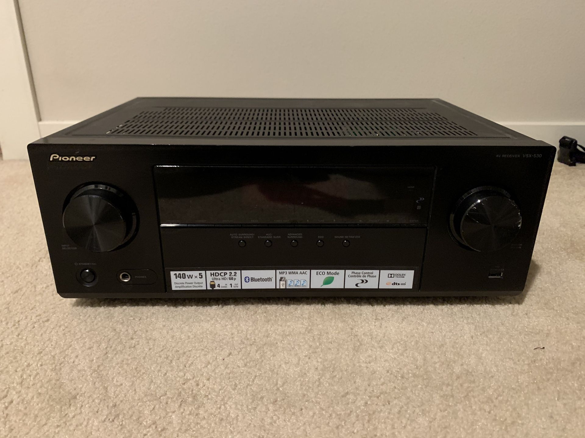 Pioneer VSX530K 5.1 Channel Bluetooth Receiver PERFECT CONDITION for