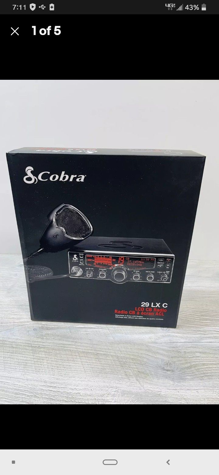 Brand New Cobra 29 LX Professional CB Radio 4 Color LCD