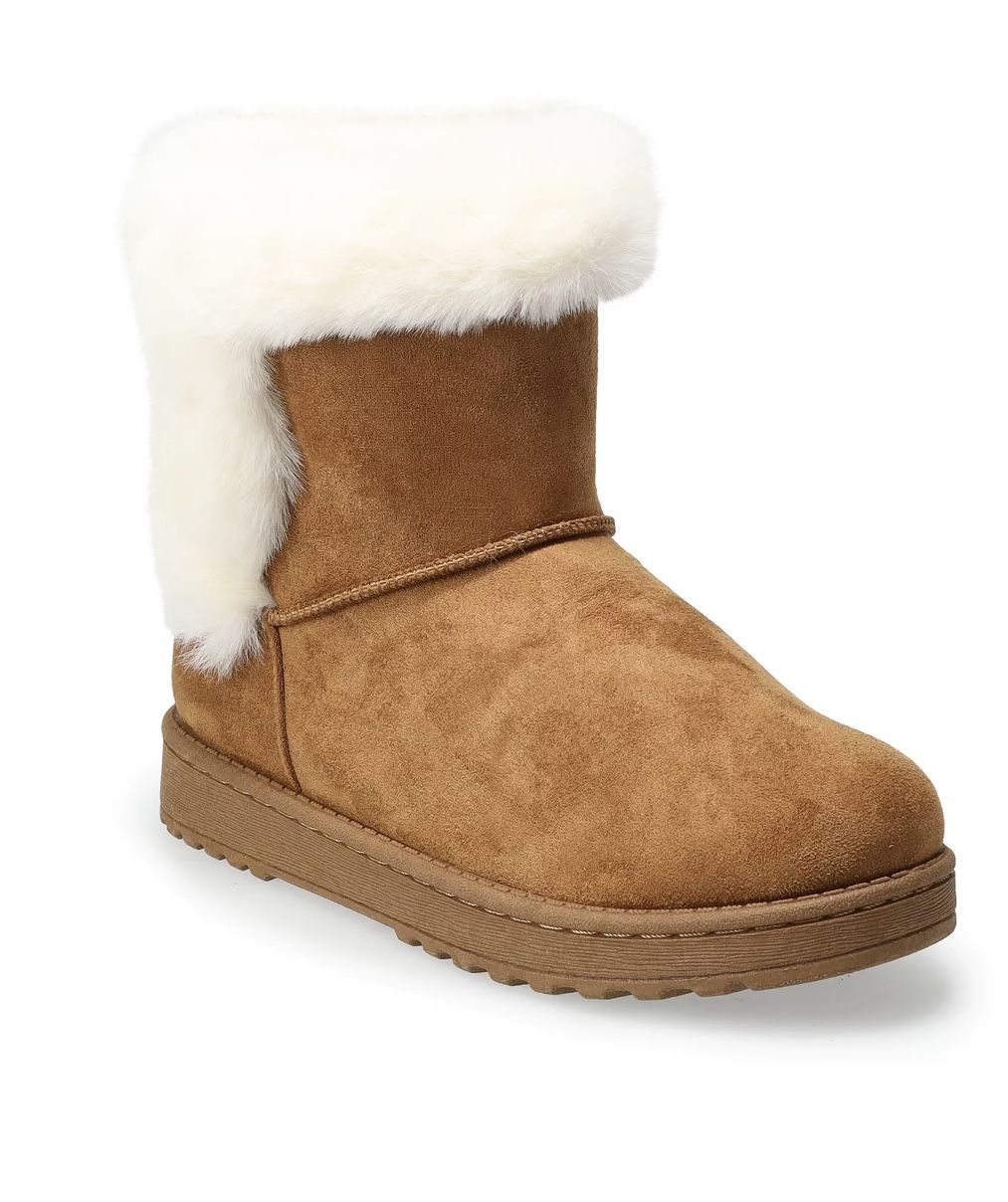Faux Fur-Lined Boots
