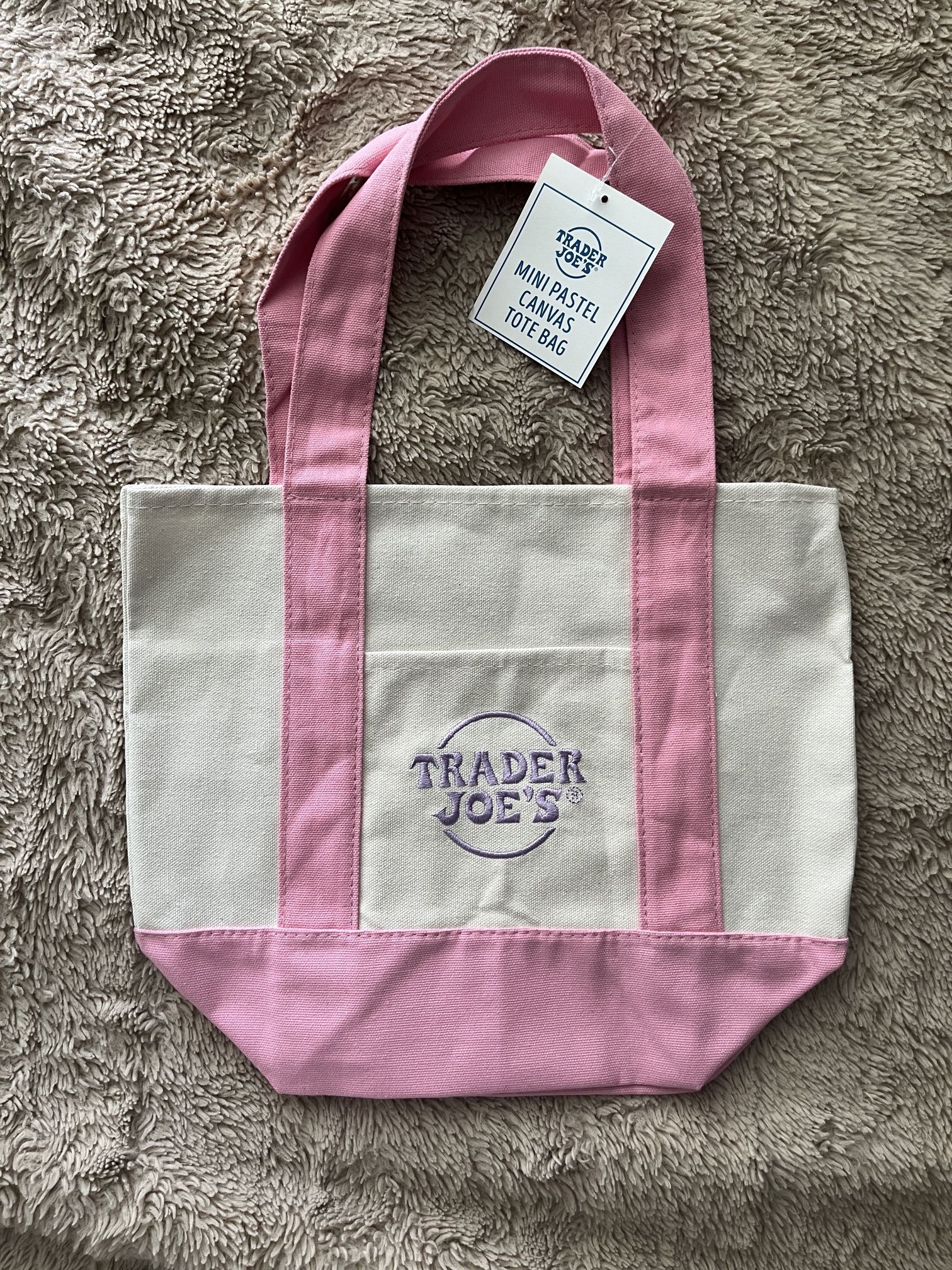NEW Mini Trader Joes Bag PINK