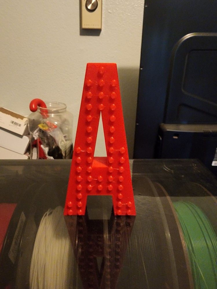 Lego Style Letters
