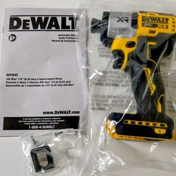 NEW DEWALT 20V MAX XR Cordless Brushless 1/4 in. 3-Speed Impact Driver (Tool-Only)