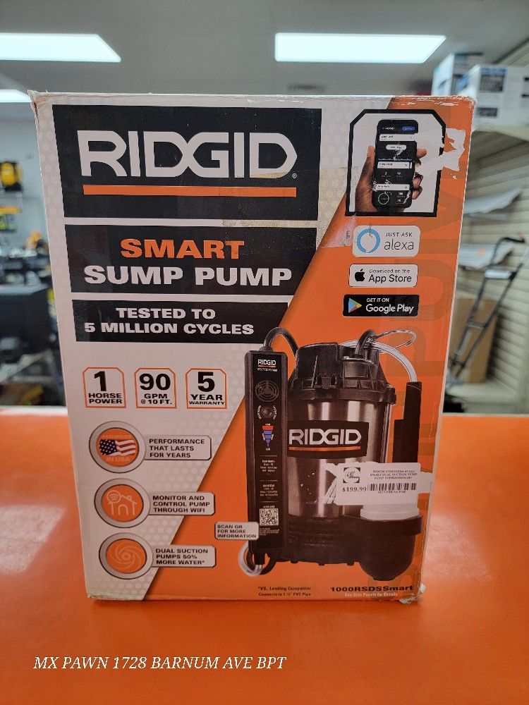 Ridgid Smart Dual Suction Sump Pump
