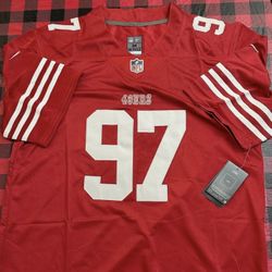 Niners 49ers 97 Bosa Red (Men And Women) (small To 3XL)