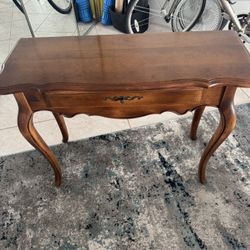 2 Vintage Ethan Allen Country French Console Table