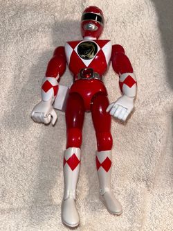 1994 Mighty Morphin Power Rangers Kicking Red Ranger 8" Figure