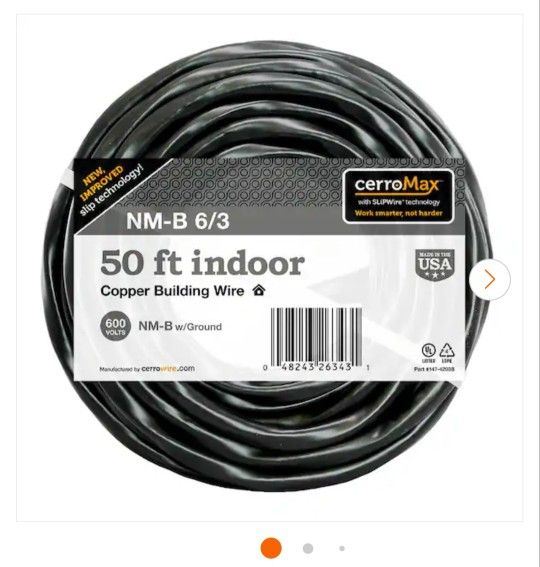 6/3 Romex 50 Ft