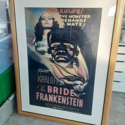 Bride Of Frankenstein Movie Poster Print