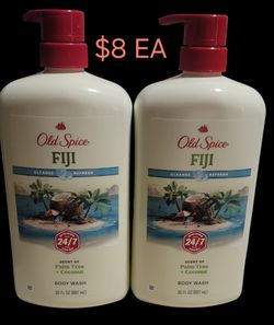 OLD SPICE FIJI BODY WASH $8EA