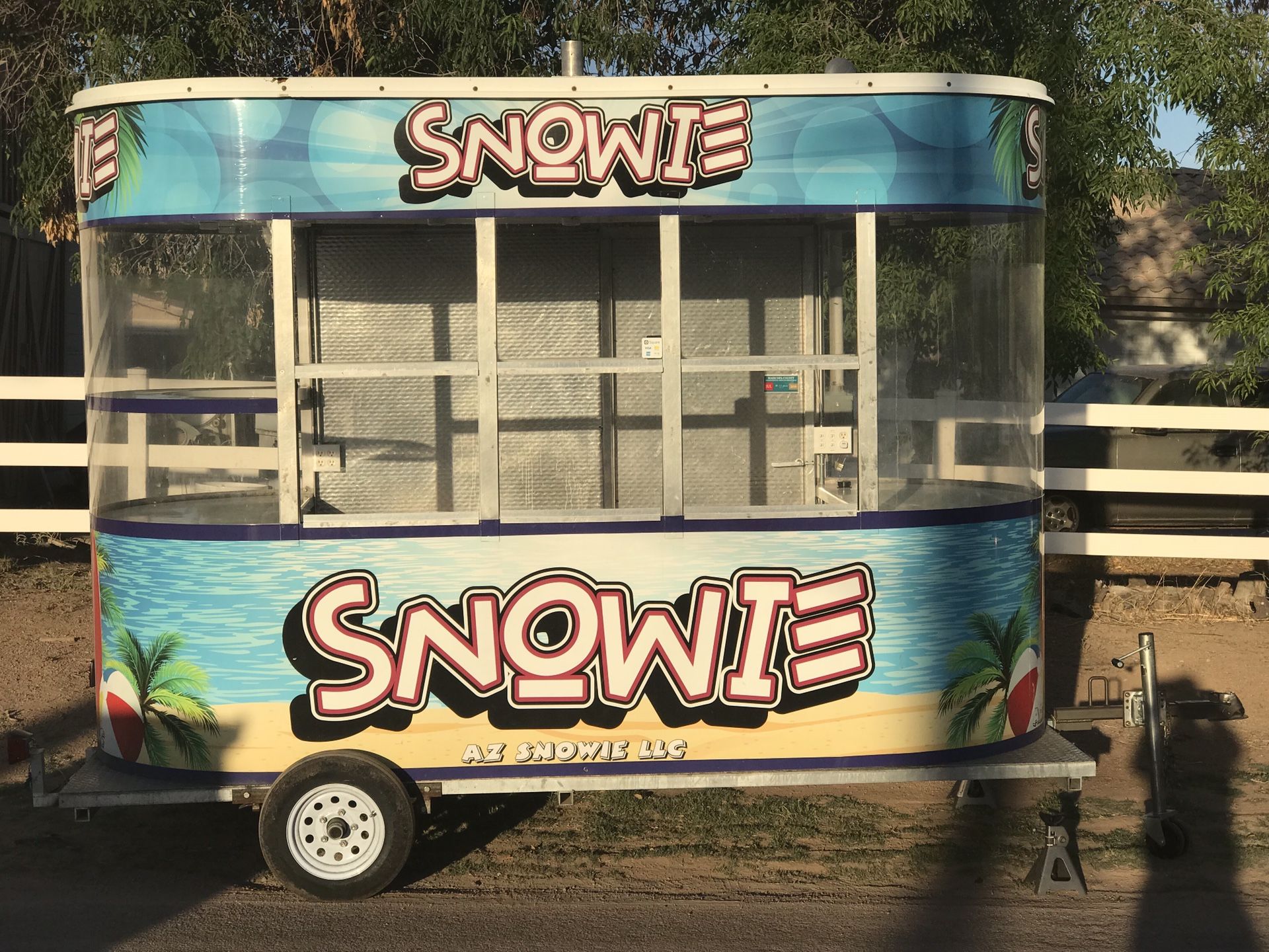 Snowie 5’ X 12’ Snow Cone/ Shaved ice trailer