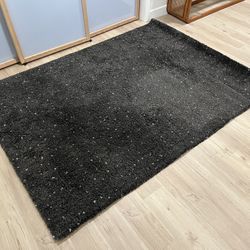 Speckled Black Rug
