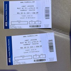 Concert Tickets Janet Jackson 