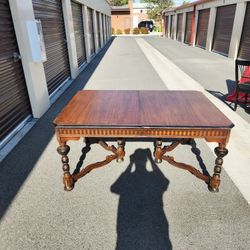 Jacobean Table With Buffet Side Table 