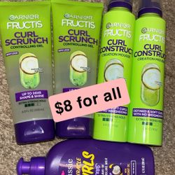 Garnier Fructis Curly Hair Produce