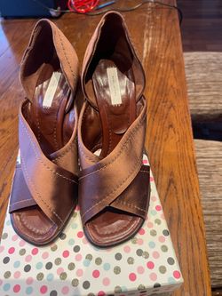 Marc Jacobs satin Wedge brown New