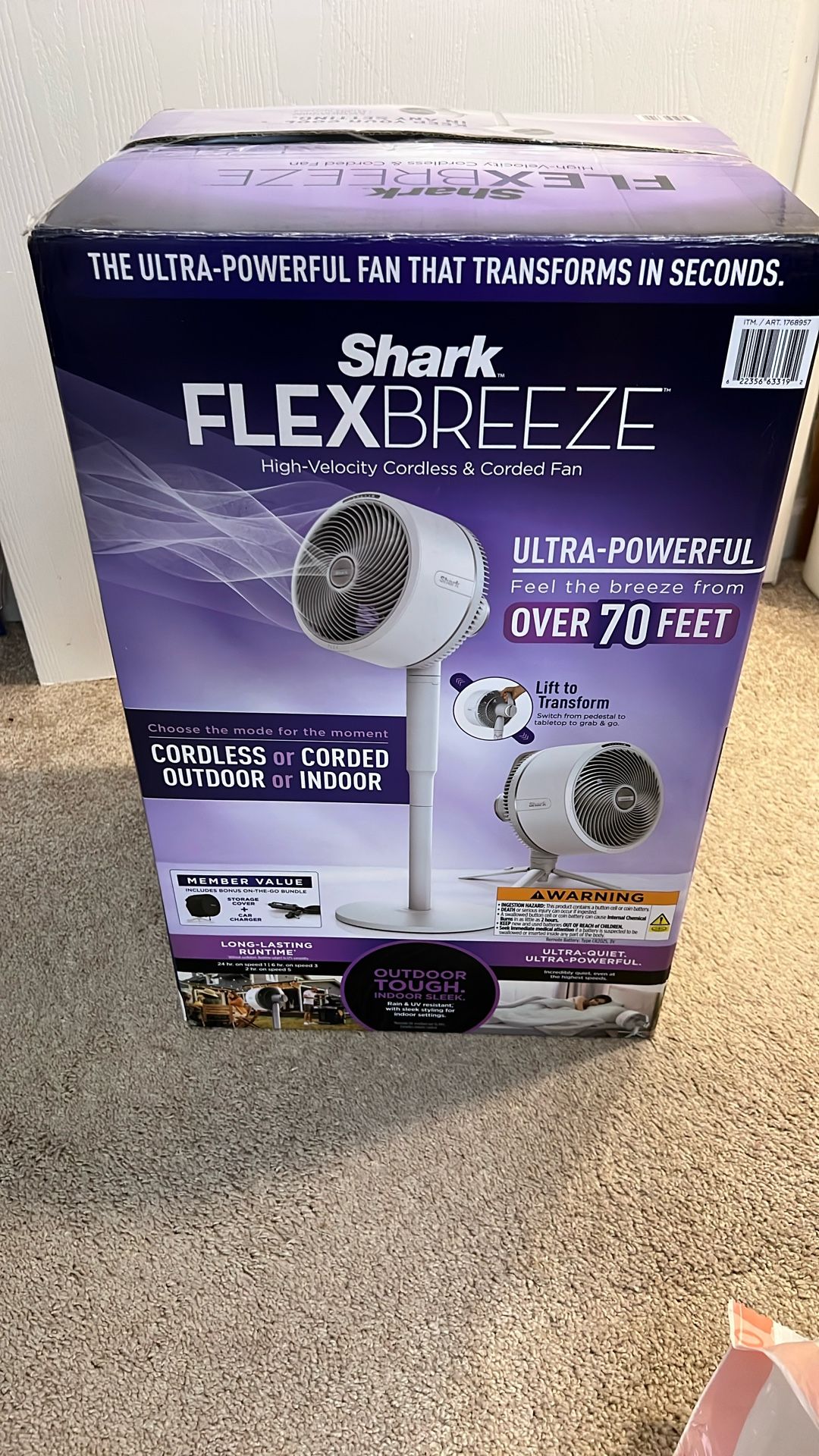 Shark Flex Breeze fan