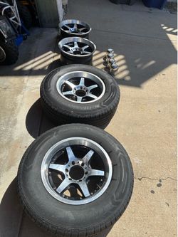 Wheels and 2 tires