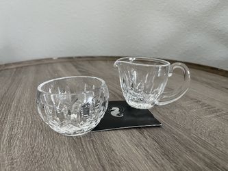 Waterford Crystal Creamer and Sugar Bowl Set
