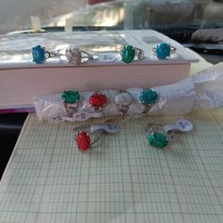 New, Real, Genuine Stones, Rings.