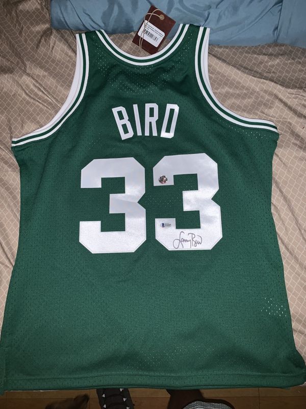 Authentic signed Larry Bird Jersey with Certification Number for Sale