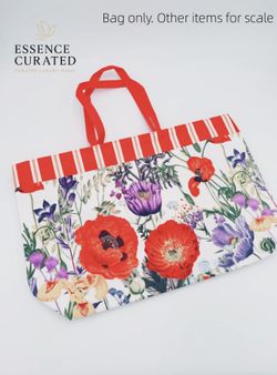 Estée Lauder Canvas Tote Bag – Cala Lily Floral Print Edition