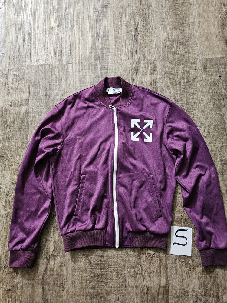 OFF WHITE Authentic Track Bomber Jacket Small