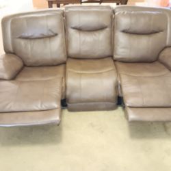 Reclining Leather Sofa & Loveseat